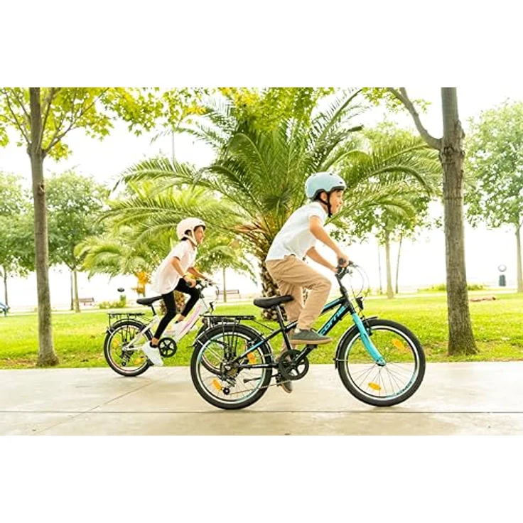 Licorne Bike Carter Premium Mountainbike für Kinder, 20 Zoll, 6 Gang Kettenschaltung, Vorder- und Hinterbeleuchtung, blau – Bild 4