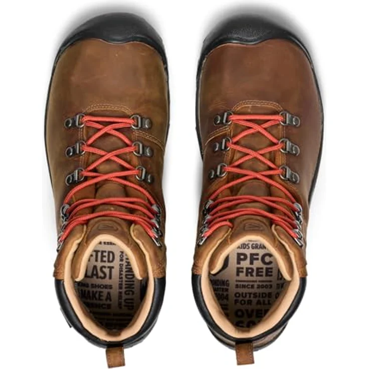 Keen Pyrenees, Herren Wanderschuhe, wasserabweisendes Nubukleder, KEEN.DRY Membran, S3-Technologie, braun, Größe 44.5 – Bild 5