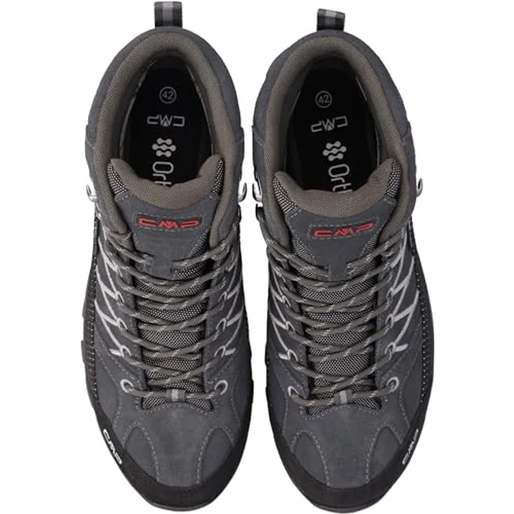 CMP RIGEL MID TREKKING SHOES WP, wasserdichter Wanderschuh mit gedämpfter EVA-Sohle und FullOn GRIP-Außensohle – Bild 4