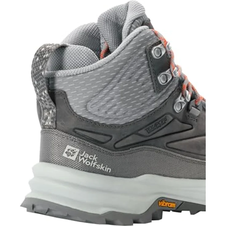 Jack Wolfskin Cyrox Texapore Mid W, Damen Wanderschuhe, atmungsaktiv und wasserdicht, Grau, Größe 39 – Bild 5