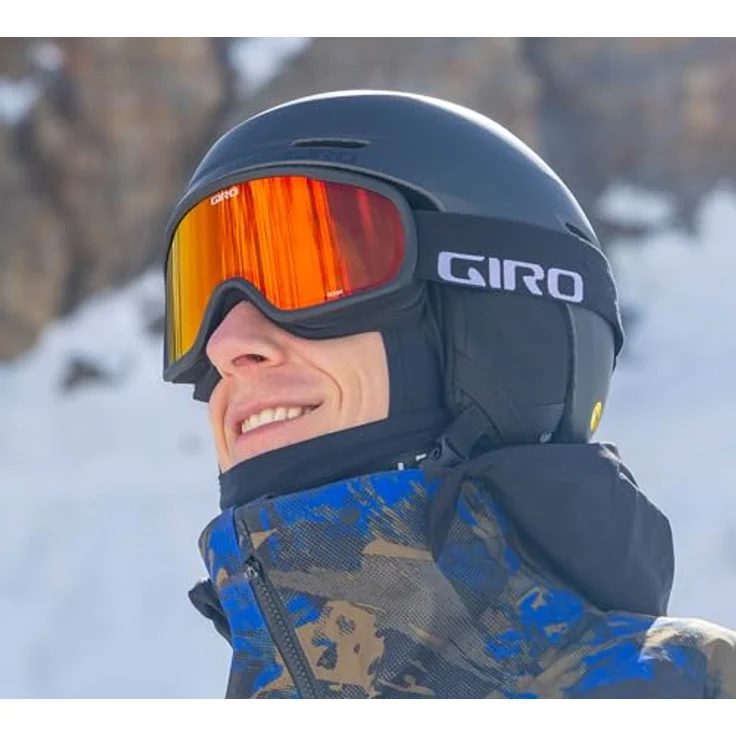 Giro Cruz Skibrille, grey wordmark, amber scarlet - 39% VLT, EXV Rahmen Design, OTG friendly, riesiges Sichtfeld – Bild 5