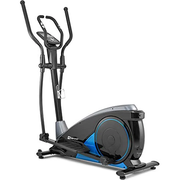 HS HOP-SPORT HS-060C Ellipsentrainer Ergometer - Crosstrainer für Zuhause mit App-Steuerung, HRC-Funktion, 16 Widerstandsstufen - Elliptical Trainer max. Benutzergewicht 150 kg blau – Bild 1