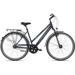 Adler Verona Nexus Trapez Damenrad Tiefeinstieg 28 Zoll 7 Gang Citybike Aluminium, Darkgrey matt/Grey Blue, 50cm Rahmen, 28 Zoll Laufradgröße