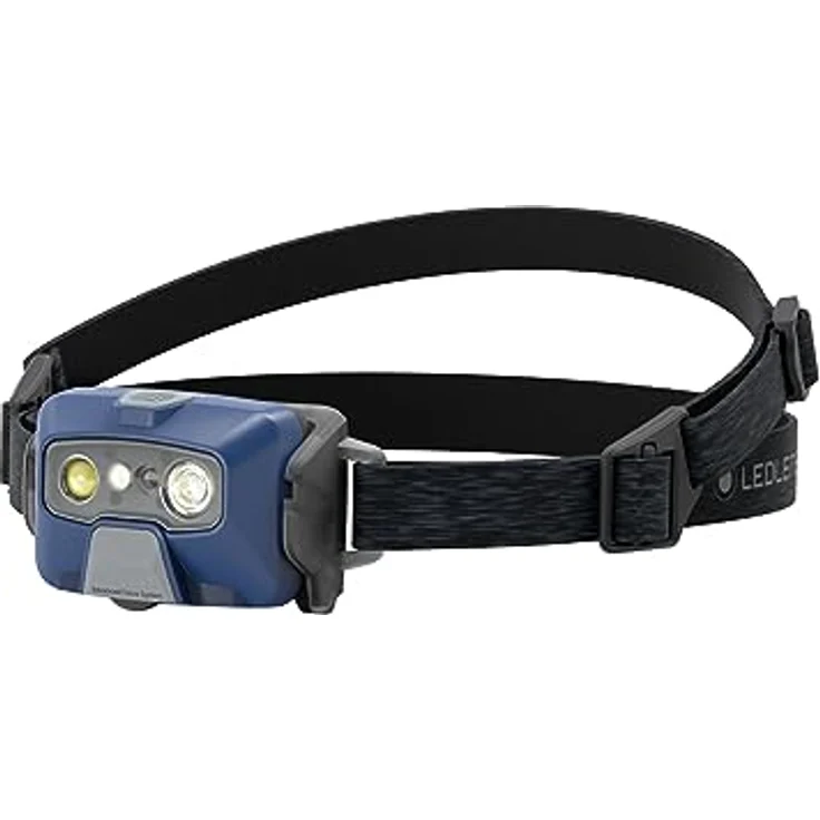 Ledlenser HF6R Core, aufladbare Stirnlampe mit Digitalfokus, 800 lm Lichtleistung, wasserfest, blau – Bild 1