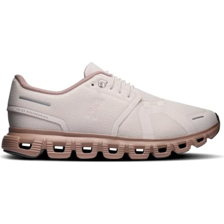 ON Running CLOUD 6 OYSTER | BISCUIT, Laufschuhe mit CloudTec®-Dämpfung, atmungsaktivem Mesh-Obermaterial, Größe 42 – Bild 2