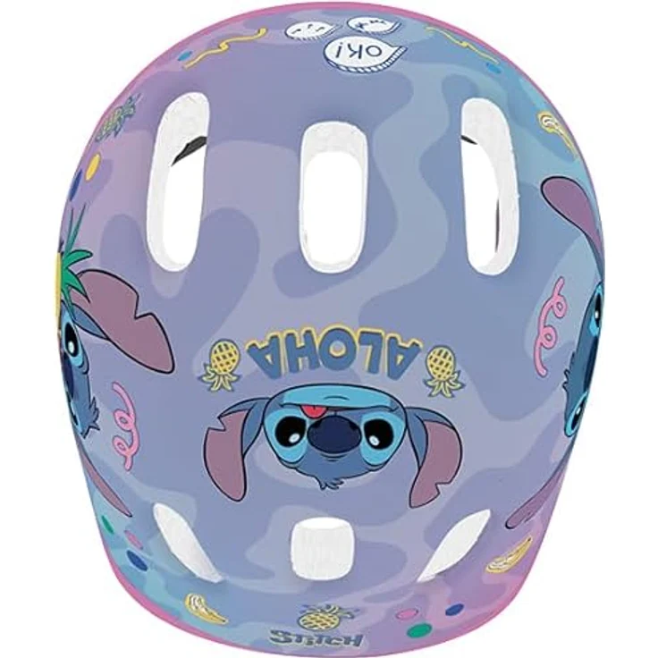 Seven Polska Klein-Kind Fahrradhelm "Stitch" XS 44-48cm, Disney Design, leicht und atmungsaktiv – Bild 7