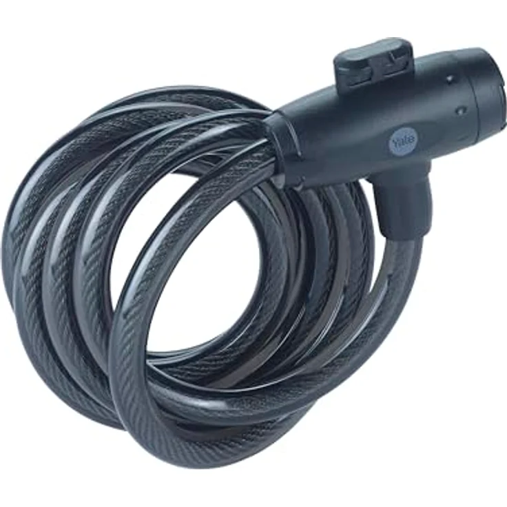 Yale Spiralkabel-Fahrradschloss YCK0/12/200/2-150mm, Ø12mm Stahlgeflecht, 2 Schlüssel, korrosionsbeständig bis 96 Stunden – Bild 1