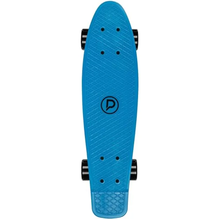 Playlife Vinyl Classic White, Skateboard (5.98") mit 60-mm-Cruiser-Rädern und ABEC 5-Lagern