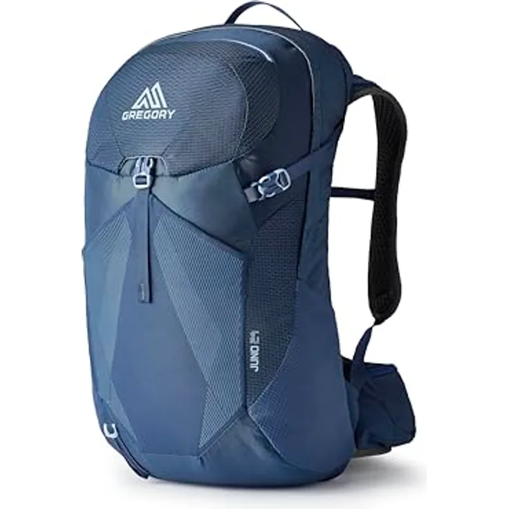 Gregory Juno 24 Rucksack Damen blau, mit maßgeschneidertem Regenschutz und belüfteter VaporSpan-Aufhängung
