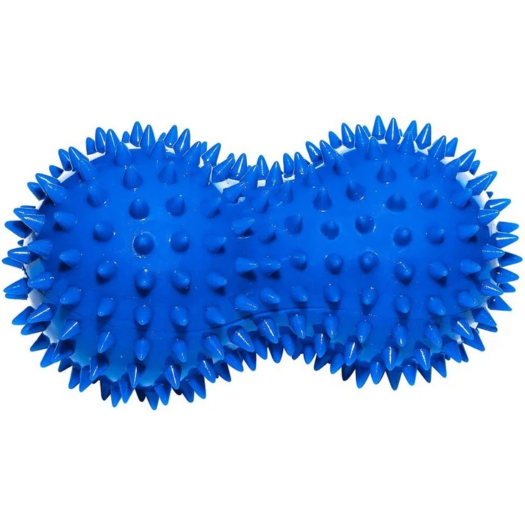 Sport-Thieme Noppenball Duo, Spielball für Therapie und Gymnastik, blau, handlich, zur Reflexzonenmassage