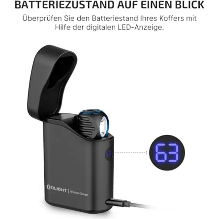 OLIGHT Perun 3 Mini Kit, aufladbare Stirnlampe mit 1250 Lumen, 60 Tage Laufzeit, Magnetfunktion, 5 Weißlicht- und 3 Rotlicht-Modi – Bild 5