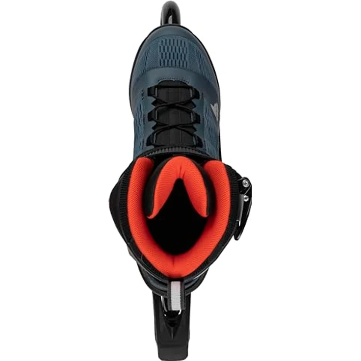 Rollerblade Macrobade 90, Hochleistungs-Rollschuhe für Fitness mit besserer Stabilität, Orion Blau/Scharf Orange, Größe 45 – Bild 2