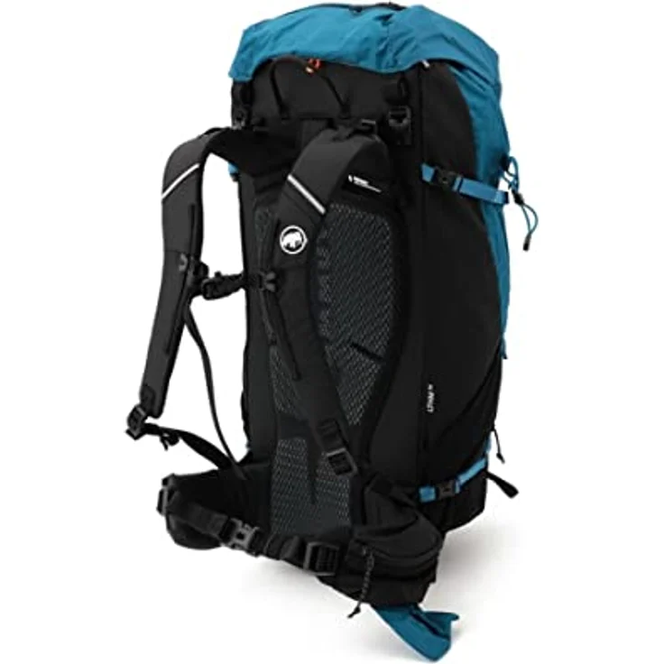 Mammut Lithium 50 Wanderrucksack schwarz 50L, Rückenlänge anpassbar, aus Recyclingmaterialien hergestellt, integrierte Regenhülle – Bild 3