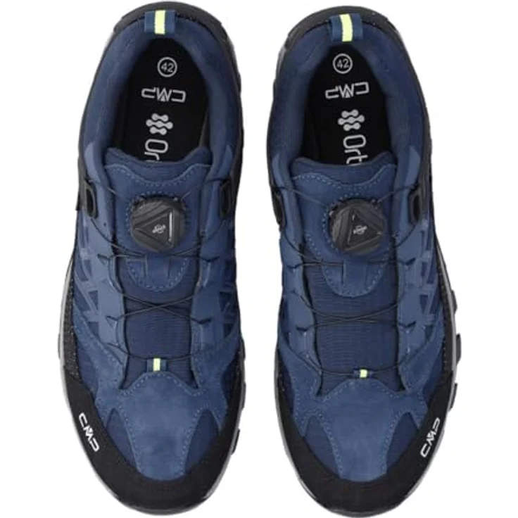 CMP Rigel Low Fitgo WP Wanderschuhe, wasserdicht, blau-gelb, Größe 43 – Bild 2