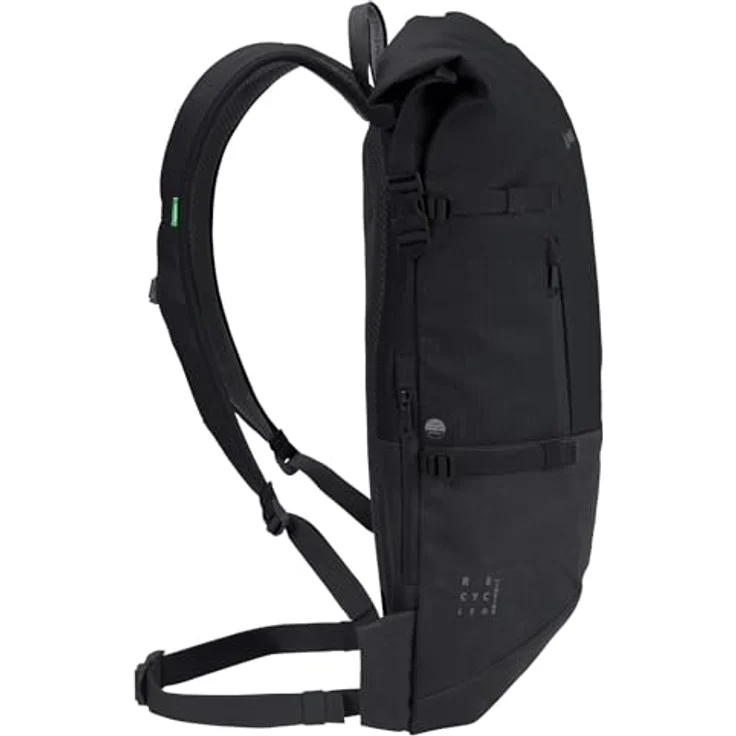 VAUDE CityGo II 23 Liter Schwarz, wasserdichter Rolltop Rucksack mit Laptop-Fach – Bild 4