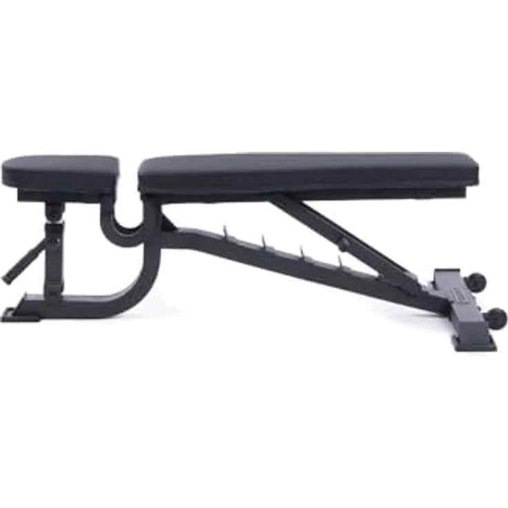 Atletica B2 Hantelbank verstellbar | Trainingsbank mit Incline, Decline und Negativ Funktion | Hochwertiges Leather Material, Schwarz – Bild 3