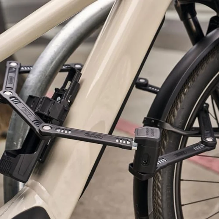 Abus BORDO 6200K, Faltschloss mit 127 cm Schließumfang, gehärteten Stahlstäben und ABUS XPlus-Zylinder – Bild 3