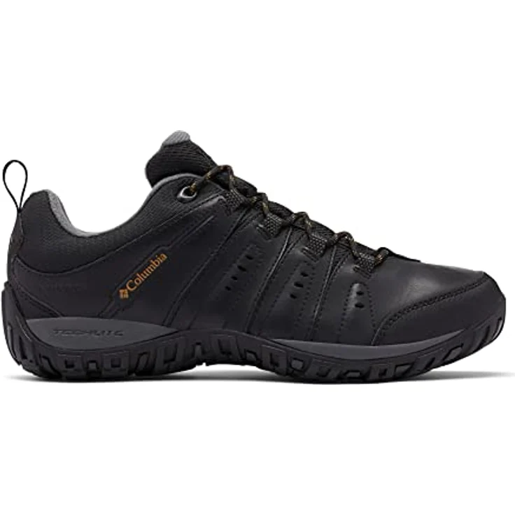Columbia Woodburn II 1553001012, Wasserdichte Trekkingschuhe für Herren, Schwarz, leichtes Leder-Mesh-Obermaterial, gepolsterte Zwischensohle, abriebsfeste Außensohle – Bild 6