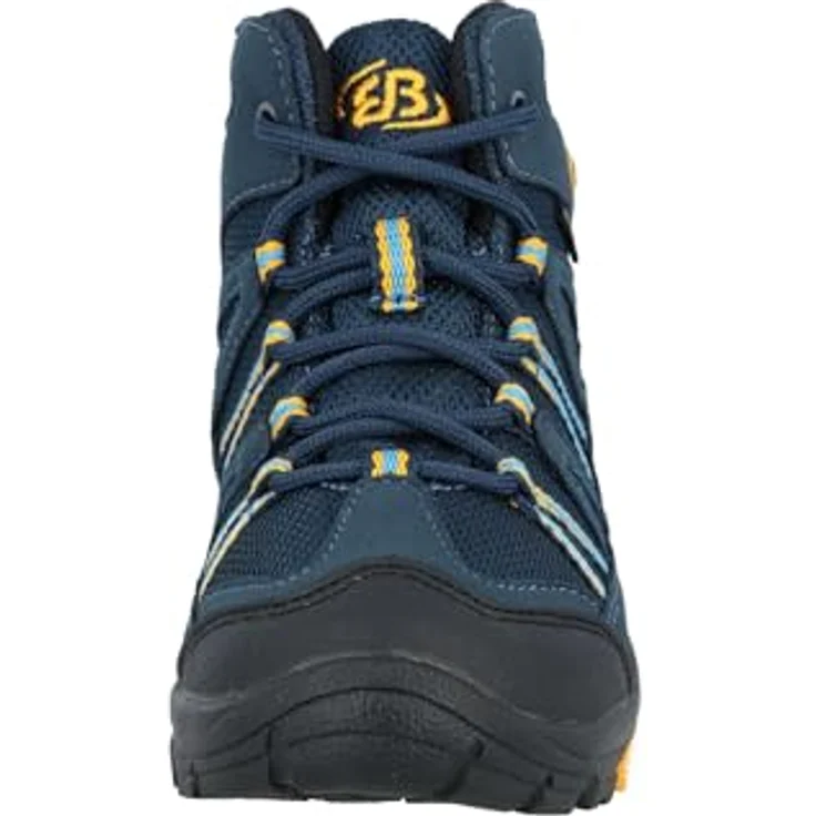 Brütting Ohio High, Jungen Wanderschuhe mit regulierbarer Schnürung und rutschfester Vibram-Laufsohle, Blau – Bild 3