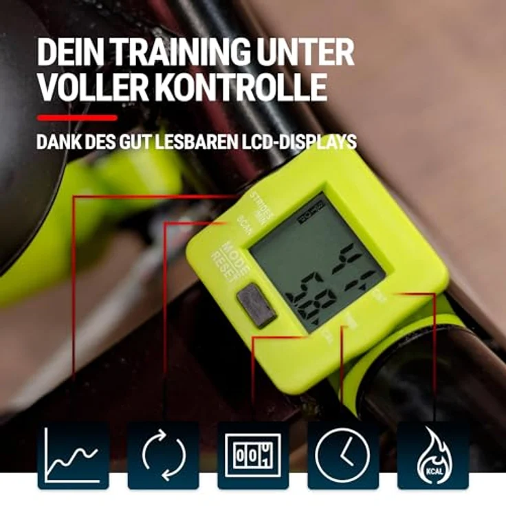 Hop-Sport Stepper HS-045S Slim, Swing Stepper mit LCD-Bildschirm, Stepper für Zuhause mit seitlichen Haltegriffen - platzsparend und stabil – Bild 2