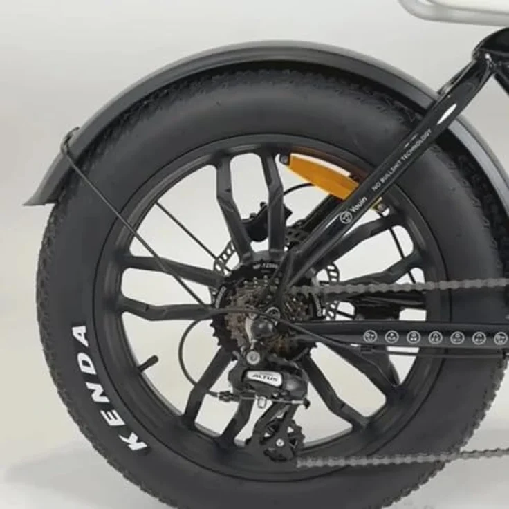 PixelPilot E-Bike Mountainbike Miami, 20 Zoll Fatbike mit 250 W Heckmotor, 720 Wh Akku, bis 100 km Reichweite, Shimano 7-Gang, Vollfederung – Bild 7