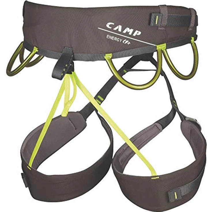 C.A.M.P. ENERGY CR 4, verstellbarer Klettergurt für optimalen Komfort, M-XL, Grau, 4 Materialschlaufen, selbstsperrende Schnellverschluss-Schnallen – Bild 2