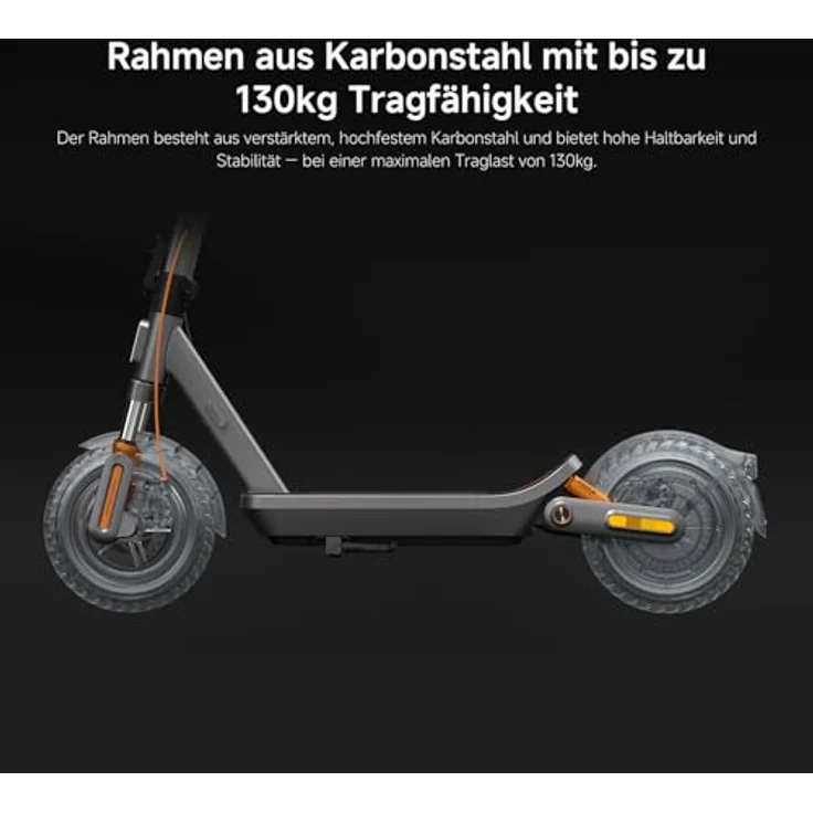 XIAOMI Electric Scooter 6 Max E-Scooter, 12 Zoll Tubeless, 70 km Reichweite, 1100W, Doppelscheibenbremse, TFT-Display, Grau – Bild 18