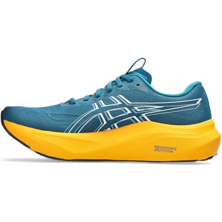 ASICS Performance GT-2000 14, Herren Laufschuhe mit FF BLAST MAX Dämpfung, Trampolin-Aussensohlen-Pod, Blau-Weiß, Größe 46.5 – Bild 2