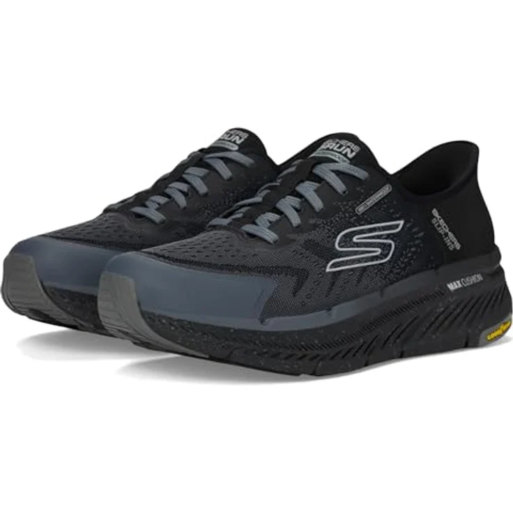 Skechers MAX CUSHIONING PREMIER 2.0 - Stanch, Herren Laufschuhe, Halbschuhe, Hand-free Slip Ins, schwarz/dunkelgrau, Größe 42 EU – Bild 1