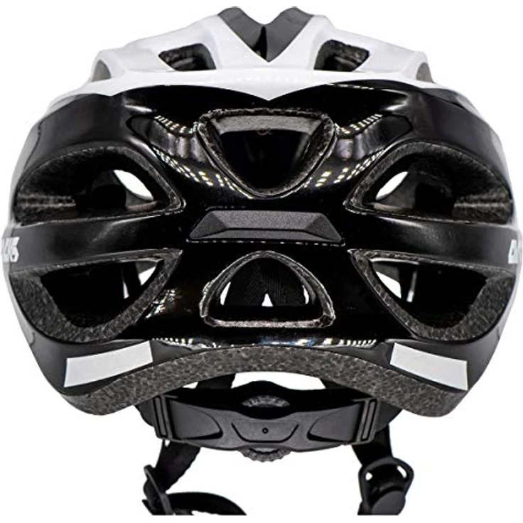 Airtracks Fahrradhelm Master RD-10, schwarzes und weißes Design, In-Mould Technologie, Größe L/XL (58cm-62cm), für Herren und Damen, 273g leicht, 20 Belüftungsöffnungen – Bild 5