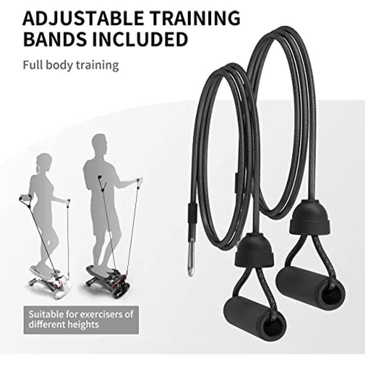 PROIRON Stepper für Zuhause, Swing Stepper 120kg mit Display für Bein und Po-Training, Mini Stepper Sport Stepper Twister Stepper Cardi - verschleißfreie Hydraulik-Zylinder - ohne Lär – Bild 4
