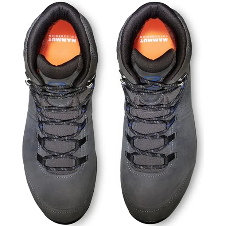Mammut Mercury IV Mid GTX Men, Wanderschuhe für Herren mit GORE-TEX Membran, Vibram-Sohle, terracare Nubukleder, Grau, Größe 44 – Bild 4