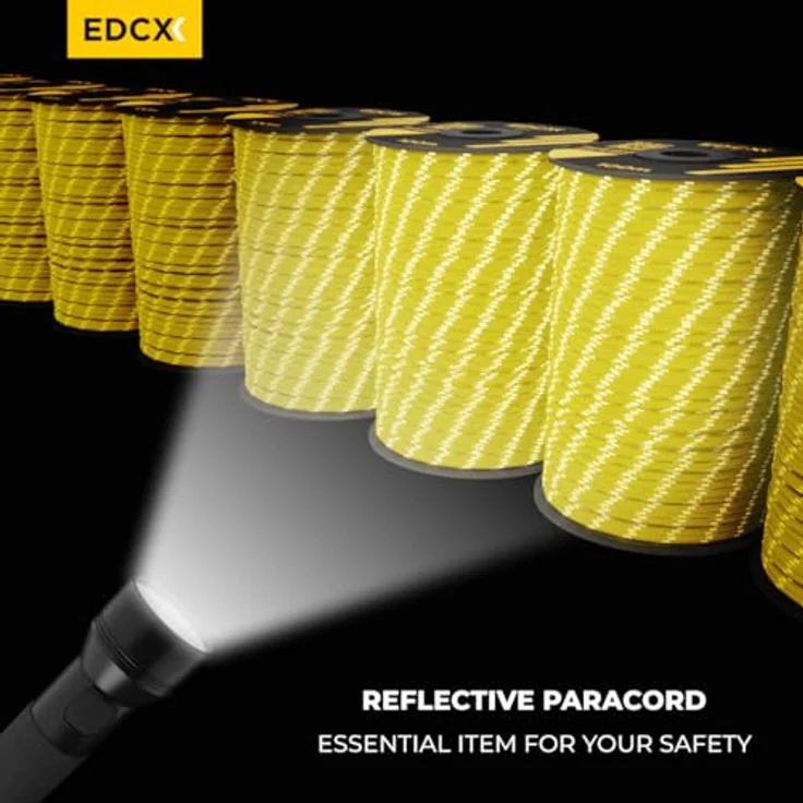 EdcX Paracord 550 Typ III, 4 mm, 7 Kern-Stränge, 250 kg reißfest, 35 Farben, 10/15/30/50/100/300 m, Survival-Seil, Made in EU – Bild 4