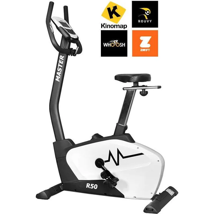MASTER R50 Performance Ergometer Magnet-Heimtrainer mit Leise-Magnetbremse und verstellbarem Sattel