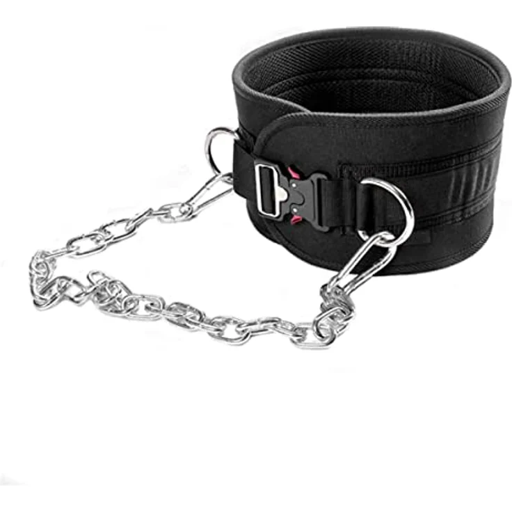 HemeraPhit Strapazierfähiger Dip-Gürtel mit Metallschnalle, Rückenstütze, Klimmzuggürtel (Boucle en métal) – Bild 1