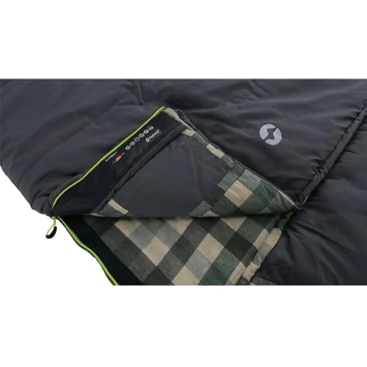 Outwell Camper Deckenschlafsack, 2-3 Jahreszeiten, 235 cm, mit integriertem Kopfkissen und recycelter Polyesterfüllung – Bild 4