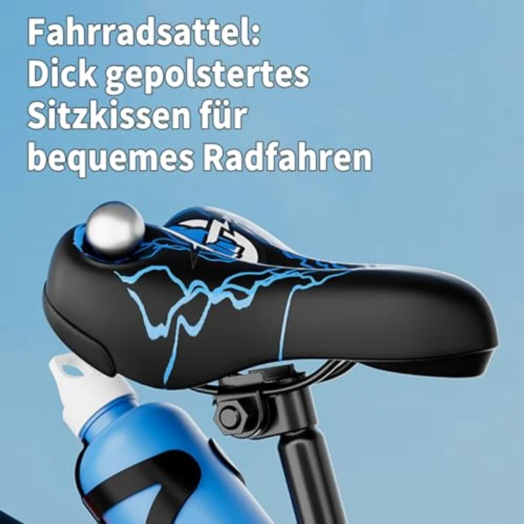 Habib Gruppe Kinderfahrrad, Komplettset mit Sicherheitshelm, LED-Stützrädern, höhenverstellbarem Lenker und stabilem Stahlrahmen – Bild 6