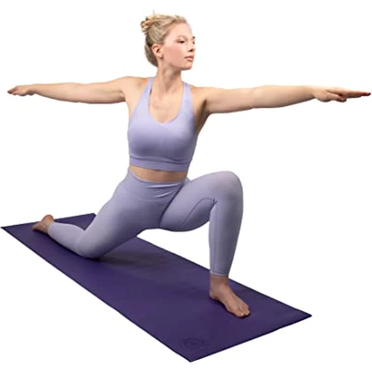 Trendy Sport Professional YogaMat, Yogamatte 180x60x0,5 cm, Blau, rutschfest, hautfreundlich und antibakteriell – Bild 3