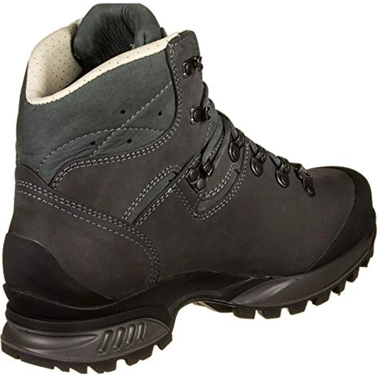 Hanwag Tatra II Wide GTX, wasserdichter Nubuklederschuh für Herren, Komfort-Trekking in asphaltgrau – Bild 2