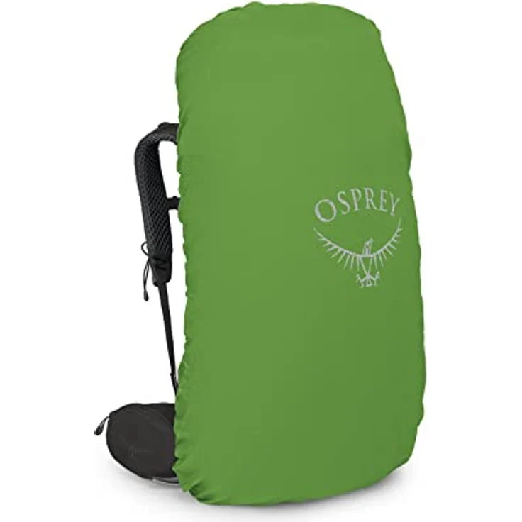 Osprey Kestrel 68 Black S/M, Wanderrucksack mit AirScape Rückenplatte und integrierter Regenhülle – Bild 3
