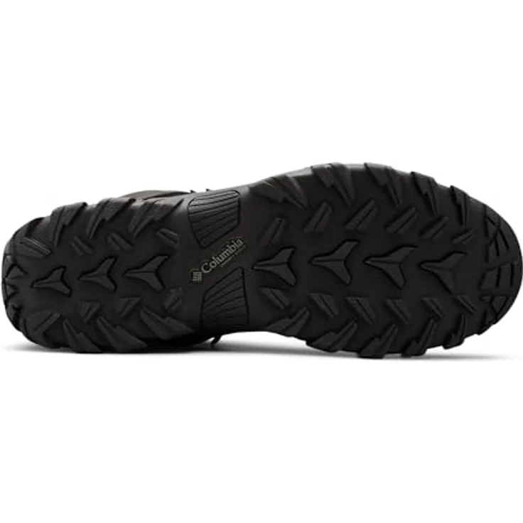 Columbia Newton Ridge Plus II, Herren Wanderschuhe, wasserdichtes Obermaterial aus Leder und Wildleder, rutschfeste Gummisohle, Schwarz, Größe 42 – Bild 5