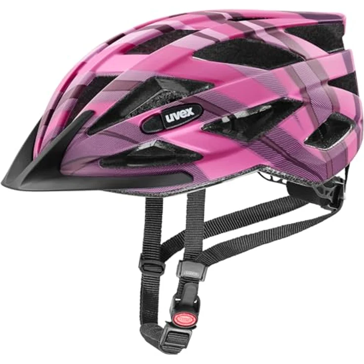 Uvex Air Wing CC, Fahrradhelm für Kinder und junge Erwachsene, pflaumenrosa matt, Größe 52-57 cm, mit integrierter Sonnenblende und 24 Belüftungsöffnungen – Bild 1