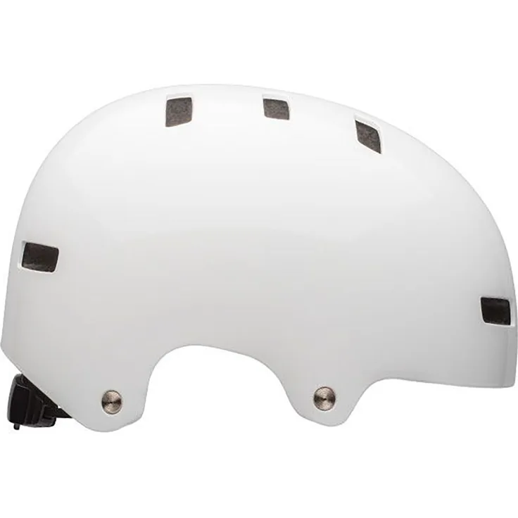 Bell LOCAL Fahrradhelm, Skater-Style mit Action Fit Anpassungssystem, Solid white, Größe M