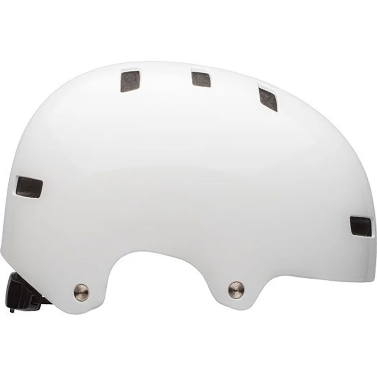 Bell LOCAL Fahrradhelm, Skater-Style mit Action Fit Anpassungssystem, Solid white, Größe M
