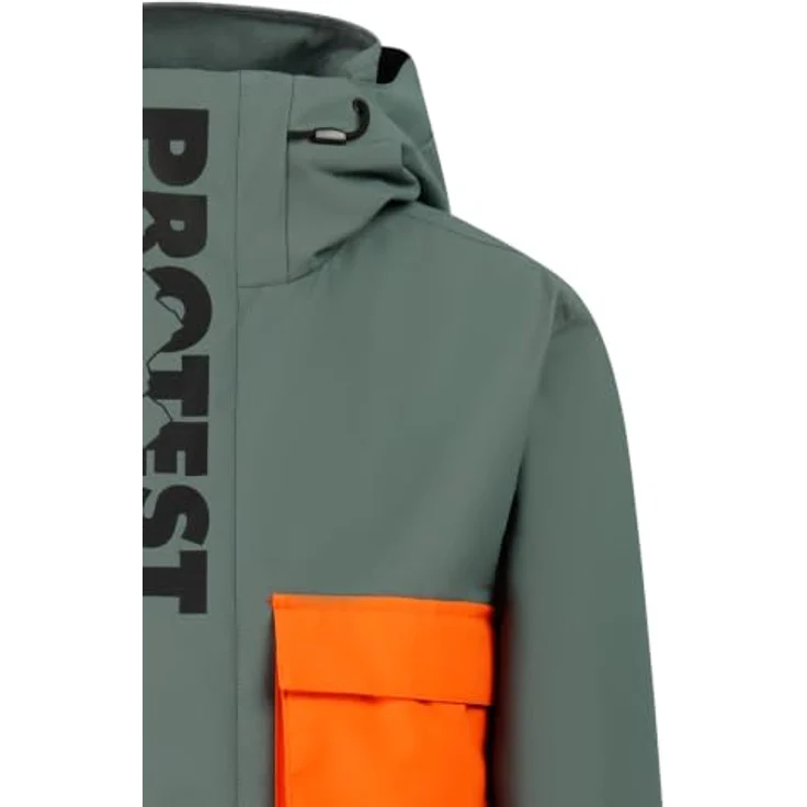 PROTEST PRTDylans JR Snowjacket, wind- und wasserdicht, atmungsaktiv, Evergreen, Größe 140 – Bild 4