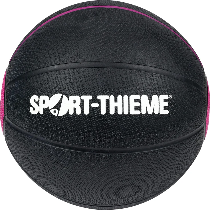 Sport-Thieme Medizinball, 3 kg, 220 mm, luftgefüllt, violett, mit Nadelventil und gutem Grip
