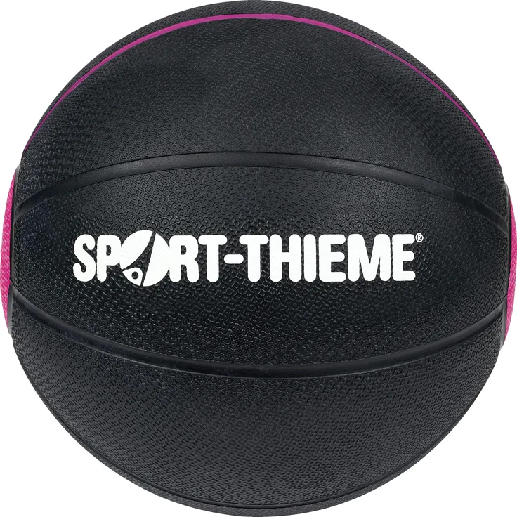 Sport-Thieme Medizinball, 3 kg, 220 mm, luftgefüllt, violett, mit Nadelventil und gutem Grip