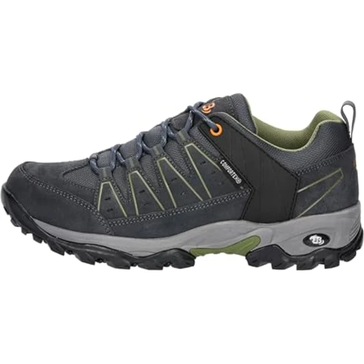 Brütting Mount Pinos Low, Herren Wanderschuhe aus Leder und Nylon mit Comfortex-Klimamembrane, grau – Bild 2
