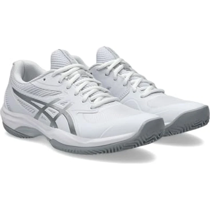 Asics Game FF 1042A282101, Tennisschuhe für Sandplatz mit optimalem Grip, Weiß/Silber – Bild 2