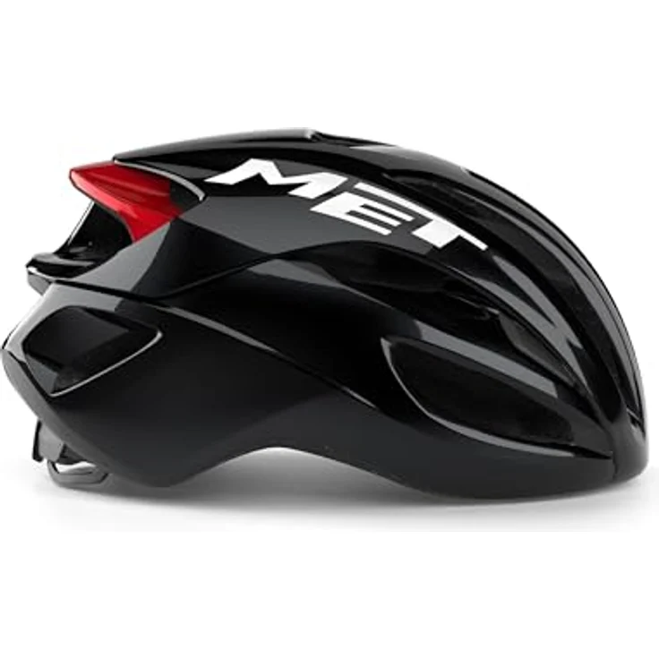 MET Rivale Mips Helm S, schwarz-rot, mit 18 Belüftungsöffnungen und 360-Grad-Kopfbandsystem für optimalen Sitz und Komfort – Bild 3